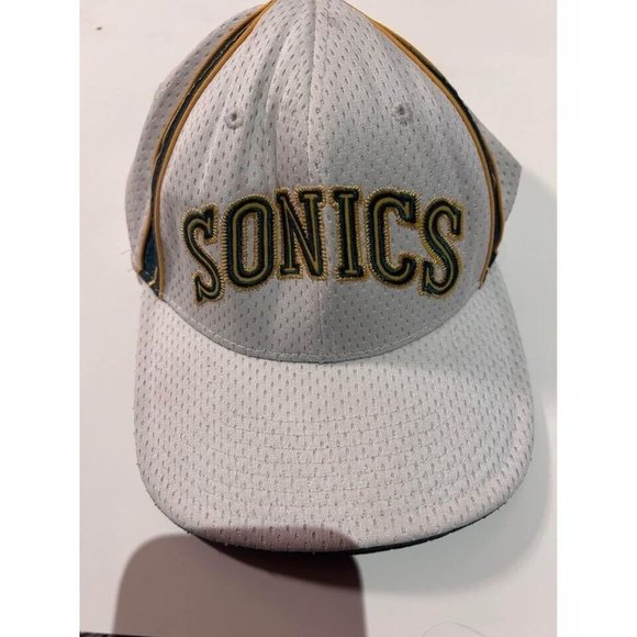Seattle SuperSonics Hat Mesh Reebok NBA snapback big letters - Picture 1 of 7